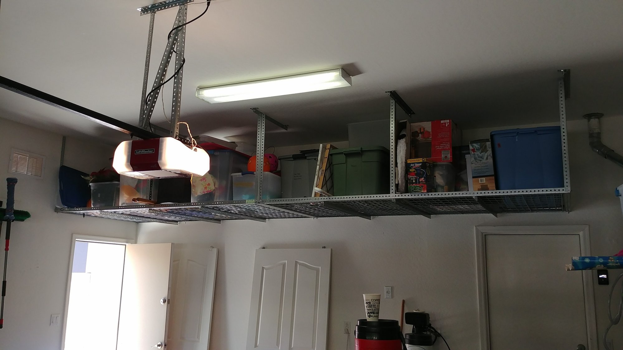 Organized garage space