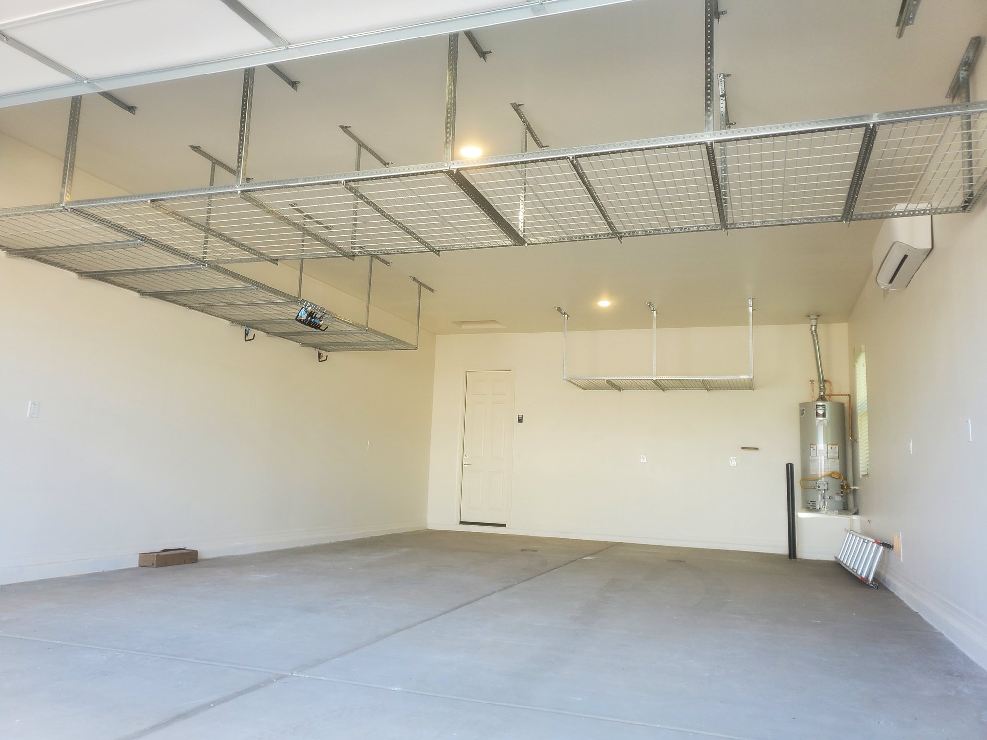 Overhead garage storage racks