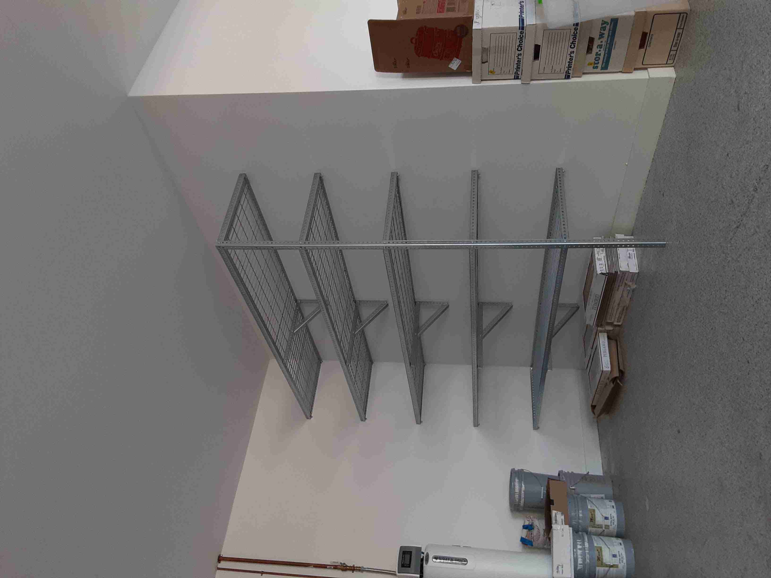 Heavy duty steel shelves