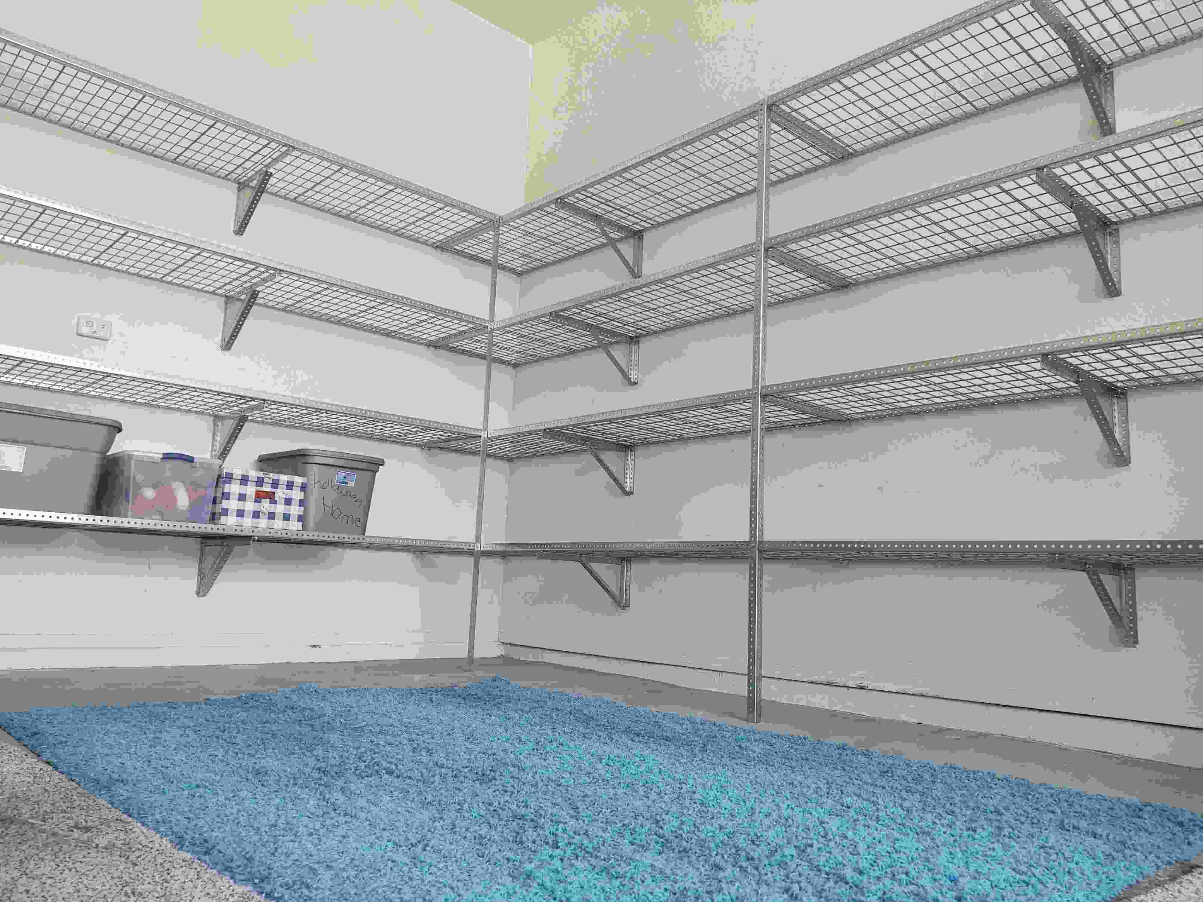 Featured storage shelf installation