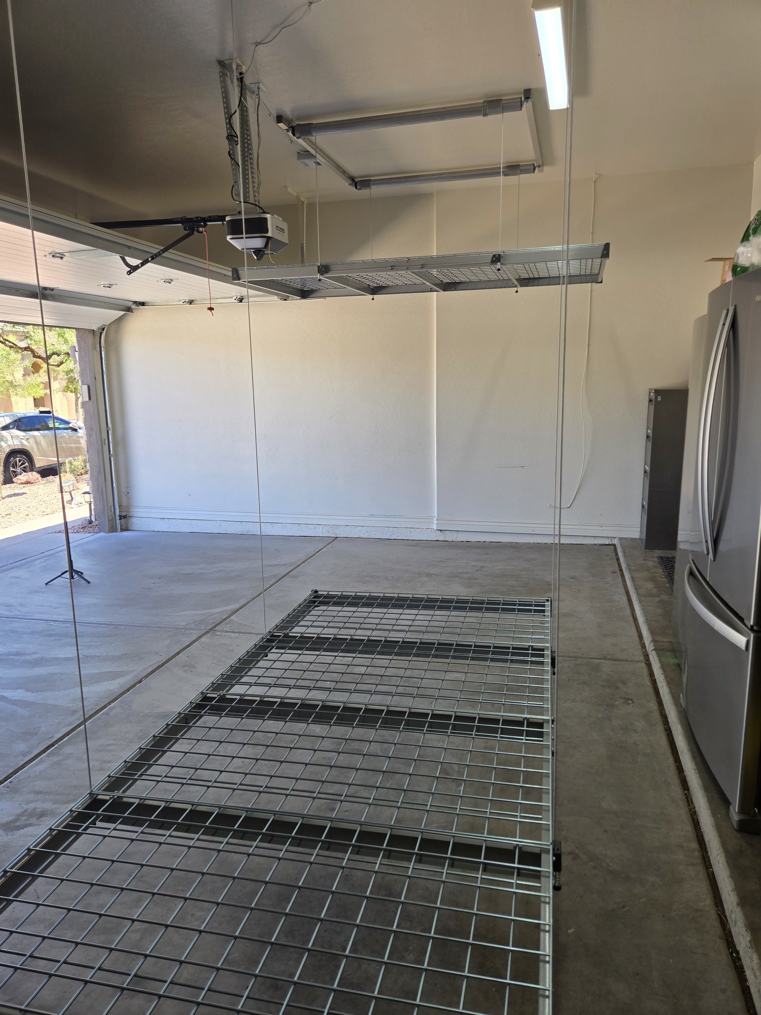 Organized garage space