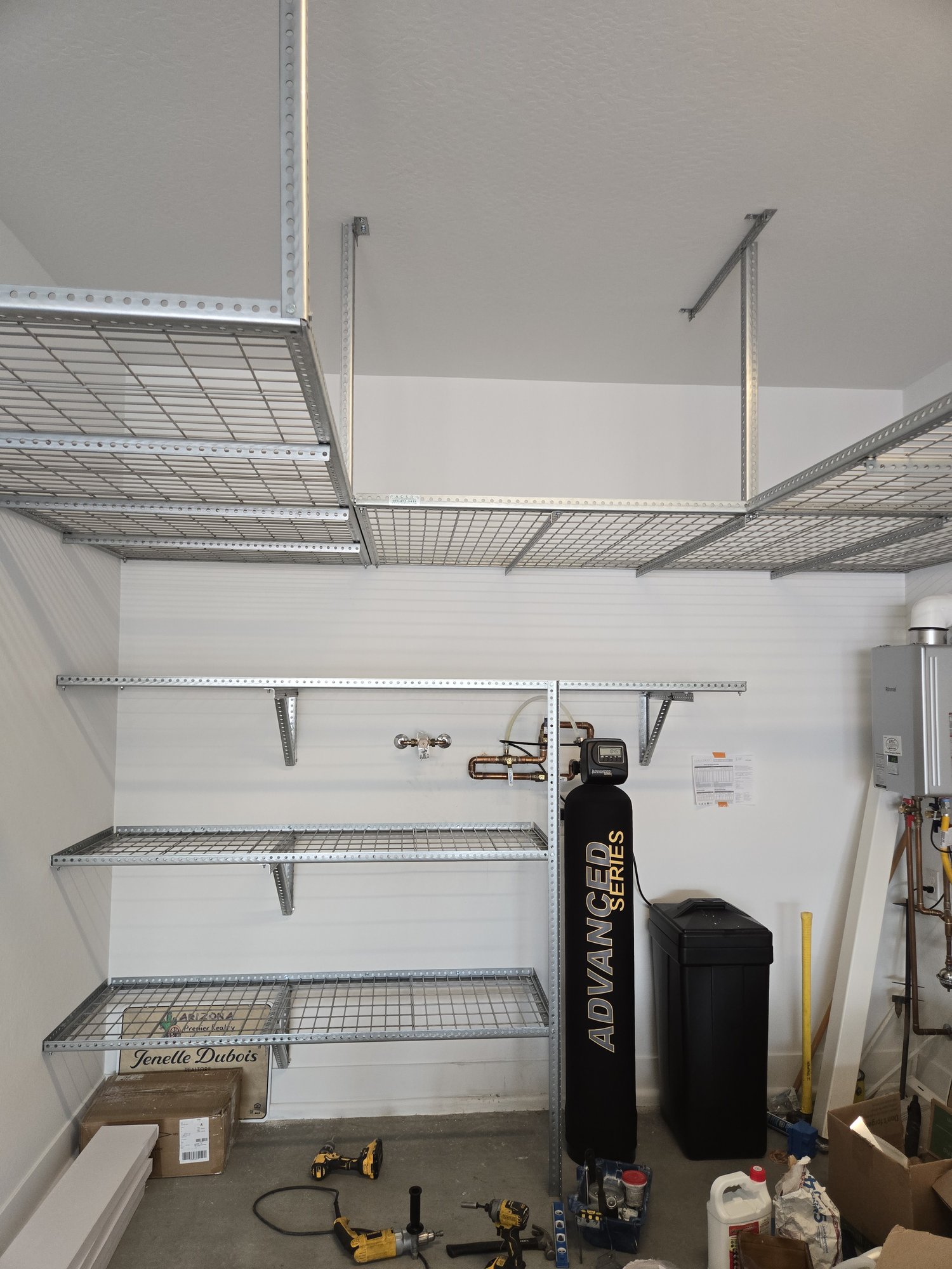 Phoenix wall shelving installation