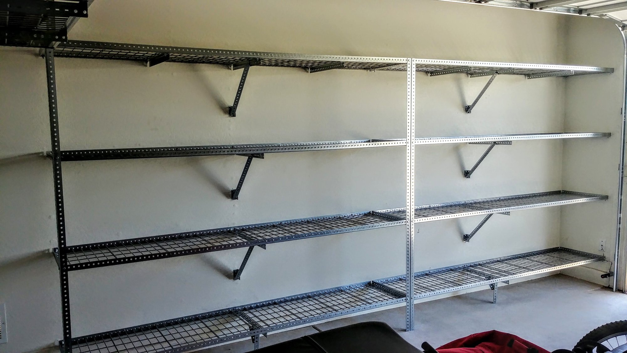 Professional shelf installation