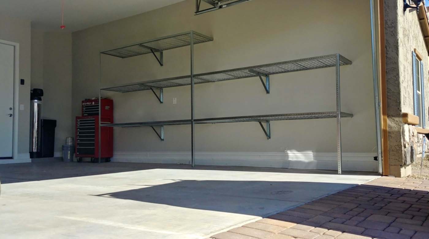 garage wall storage shelves